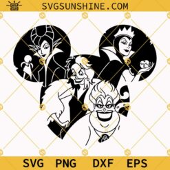 Squad Goals Disney Villains SVG Halloween SVG Cricut Silhouette
