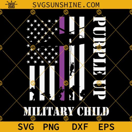 Purple Up Military Child Army Helicopter Svg, Military Soldier Svg, Purple Up Svg, Veteran Of US Svg, Proud Military Family Svg, Military Child Svg