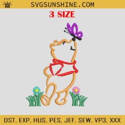 Winnie The Pooh Embroidery Design, Pooh Embroidery Files, Disney Machine Embroidery Design