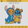Stitch And Simba Lion King Embroidery Designs, Simba Lion King Embroidery Designs, Stitch Machine Embroidery Design