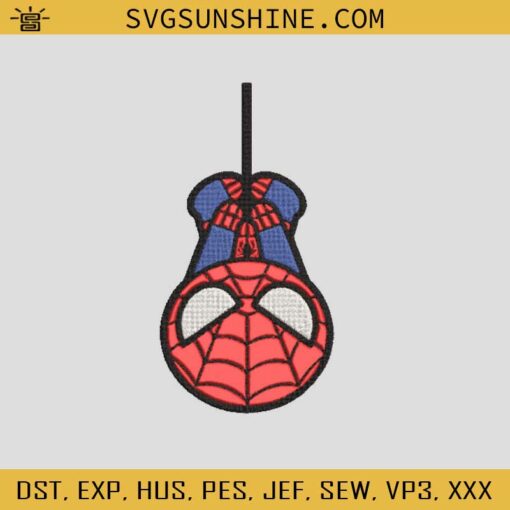 Spider Man Embroidery Design, Spider Man Chibi Embroidery Design