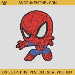 Spider Man Birth Day Embroidery Design, Spider Man Embroidery Design