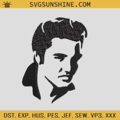Elvis Face Embroidery Design, Elvis Presley Embroidery Files, Elvis Aaron Presley Machine Embroidery Design