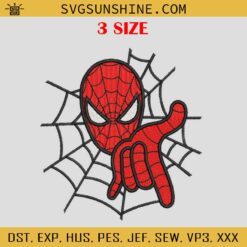 Spiderman Applique Design, Spiderman Embroidery Files, Spiderman Machine Embroidery Design