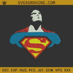 Superman Embroidery Design, Superman Embroidery Files, Superman Machine Embroidery Design