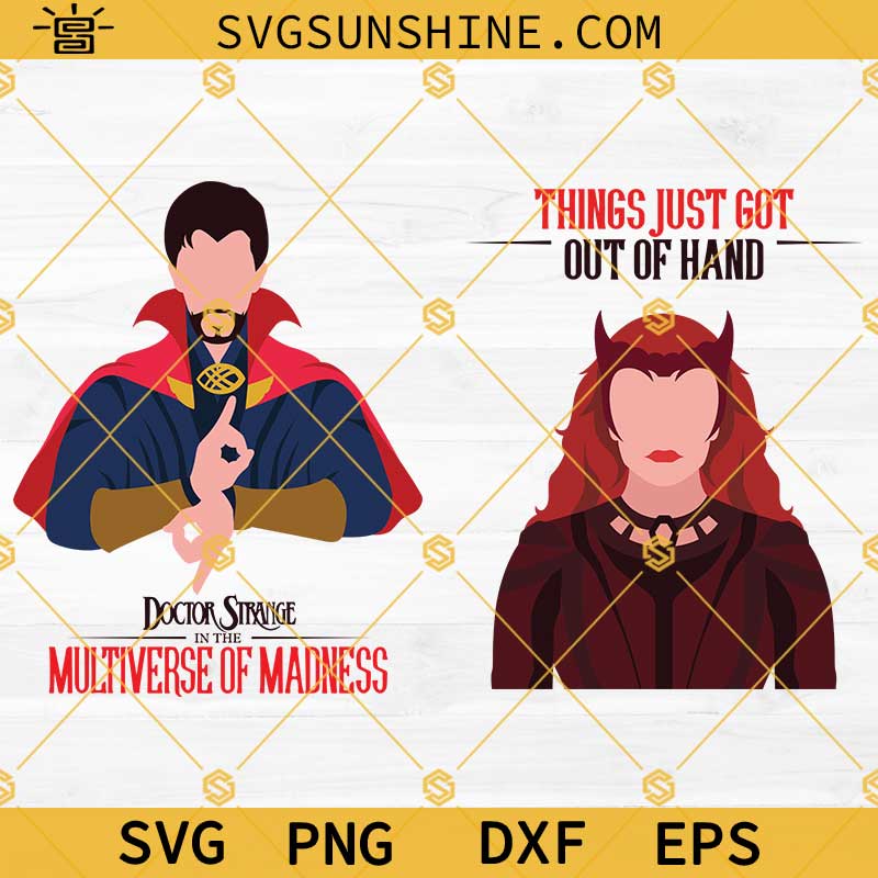 Doctor Strange Scarlet Witch SVG Bundle, Doctor Strange SVG, Scarlet Witch SVG, Doctor Strange in the Multiverse of Madness SVG