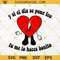 Bad Bunny Heart Un Verano Sin Ti SVG, Bad Bunny New Album SVG, Bad Bunny World’s Hottest Tour SVG PNG DXF EPS Digital Download