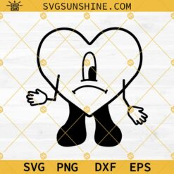 Un Verano Sin Ti Logo Svg Png Dxf Eps, BAD BUNNY Heart Svg, Digital Download, Bad Bunny Svg Cricut File – Un Verano Sin Ti Svg