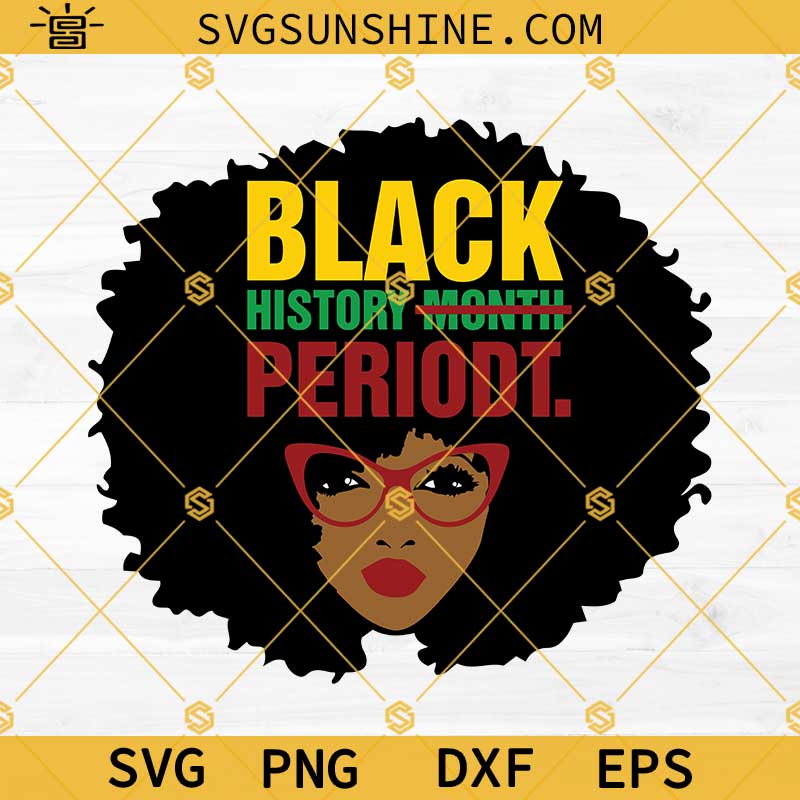Afro girl Svg, Afro woman Svg, Afro lady Svg, Black History Month Periodt Svg, Black girl Svg, Black woman Svg Png Dxf Eps File for Cricut