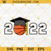 Class Of 2022 Basketball Player Senior Graduation SVG PNG EPS DXF Files For Cricut Silhouette