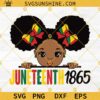 Afro Girl Juneteenth 1865 SVG