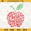 Best Teacher SVG, Teacher's Apple SVG, Teacher's Gift SVG, Teacher Appreciation Week SVG, Teacher SVG