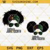 Afro Mom And Daughter Celebrate Juneteenth SVG, Afro Momlife Kidlife With Africa Sunglasses SVG, Rasta Juneteenth SVG, Mom Life Kid Life SVG EPS PNG DXF