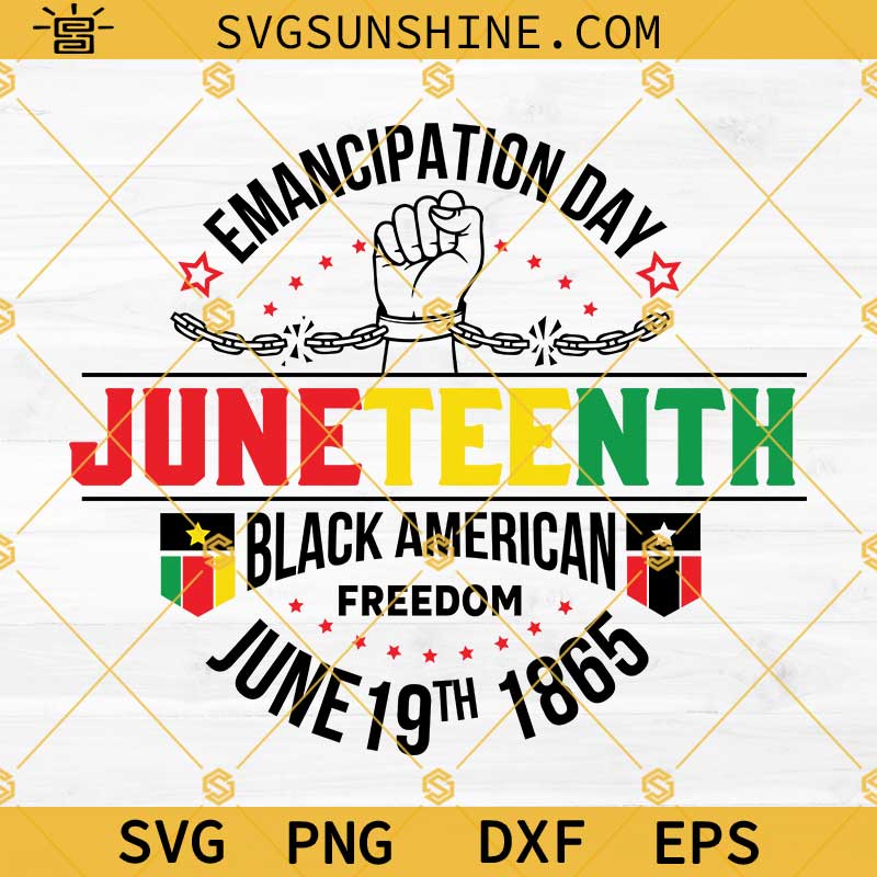 Juneteenth SVG, Emancipation Day SVG, Black American Freedom SVG, Black Culture SVG, Freeish SVG, Black History Shirt SVG