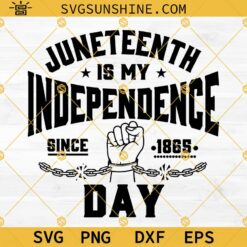 Juneteenth SVG, Juneteenth is my Independence day SVG, African American Juneteenth SVG, Freedom Day SVG, Since 1865 SVG