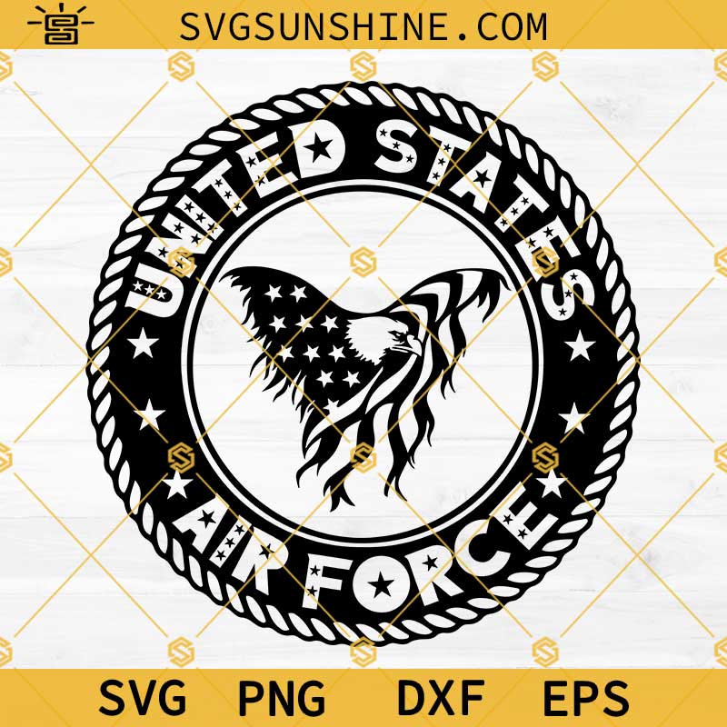 United States Air Force SVG, American Flag Eagle SVG, United States Veteran SVG, Memorial Day SVG