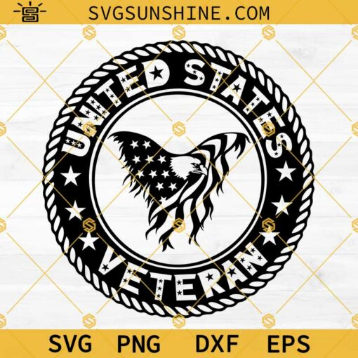 United States Veteran Eagle SVG, United States Veteran SVG, American Flag Eagle SVG, Memorial Day SVG