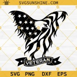 Veteran Eagle American Flag SVG, Veteran SVG, American Eagle SVG, Memorial Day SVG