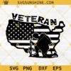 Veteran SVG, American Flag Veteran SVG, Army Veteran SVG Files For Cricut Silhouette