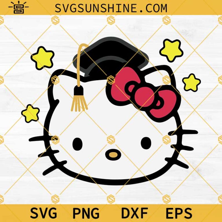 Kitty Graduation SVG, Kitty Graduate SVG, Kitty Class of SVG, Grad