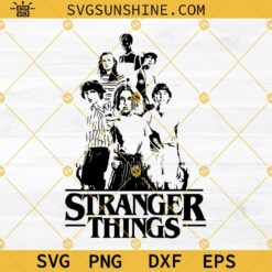 Stranger Things SVG, Stranger Things Characters SVG, Stranger Things Vector Clipart SVG PNG DXF EPS