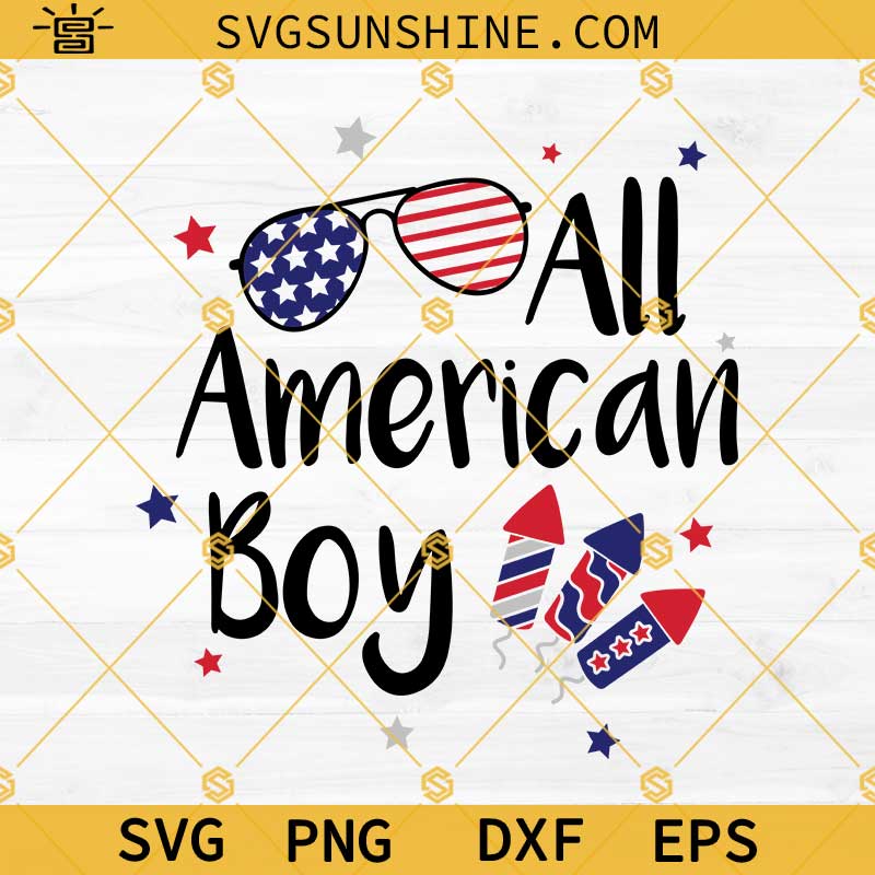 All American Boy SVG, 4th Of July SVG, Patriotic SVG, Independence Day SVG, Fourth Of July SVG, July 4th SVG