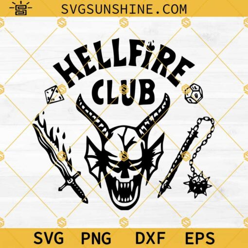 Hellfire Club SVG, Stranger Things 4 SVG, Stranger Things SVG