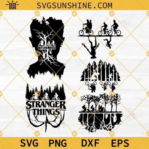 Stranger Things Svg Bundle Cricut, Silhouette Stranger Things Svg Bundle, Stranger Things Svg Png Dxf Eps Files Digital Download