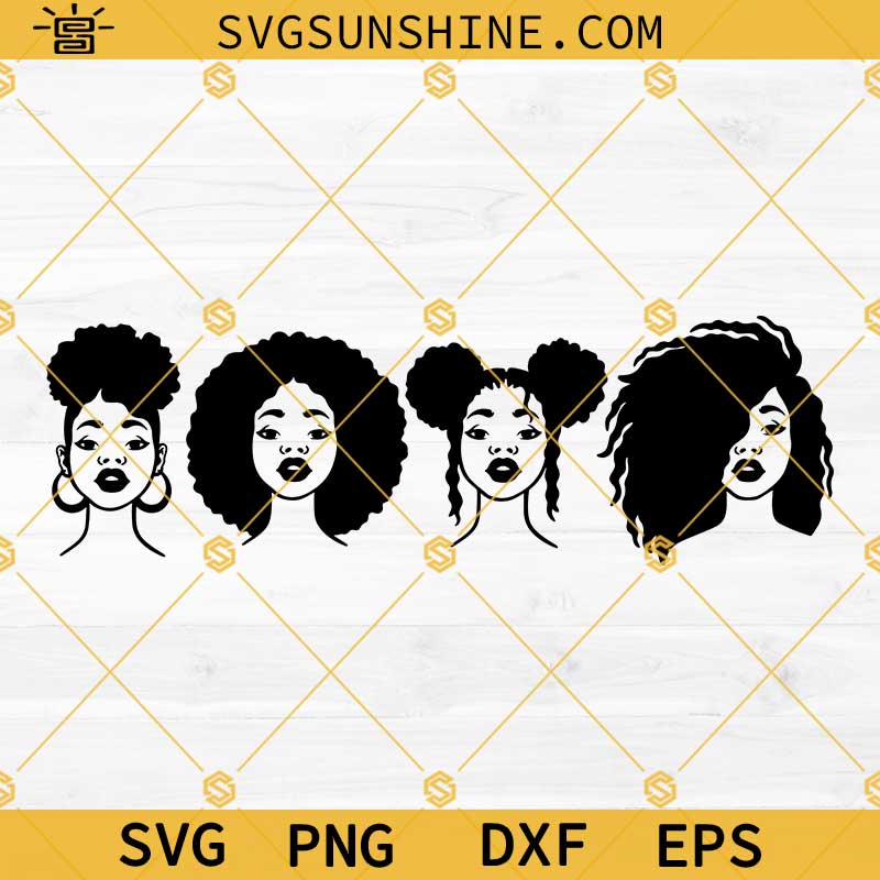 Black Woman SVG, Juneteenth SVG, Afro Woman SVG, Afro Girl SVG PNG DXF EPS