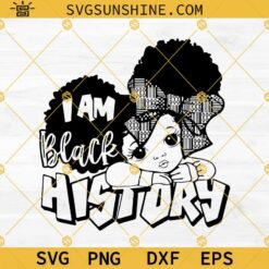 I Am Black History SVG, Peekaboo Girl Black History SVG PNG DXF EPS