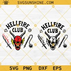 Hellfire Club SVG Bundle, Hellfire Club Stranger Things 4 SVG PNG DXF EPS Cut Files