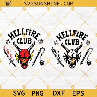 Hellfire Club SVG Bundle, Hellfire Club Stranger Things 4 SVG PNG DXF ...