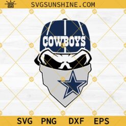 DALLAS COWBOYS SKULL SVG, Cowboys Football SVG, Cowboys SVG, Cowboys Skull SVG