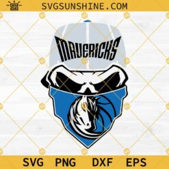 Dallas Mavericks Skull SVG, Dallas Mavericks Basketball SVG, NBA Dallas Mavericks Logo SVG Files