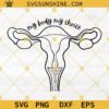 Uterus My Body My Choice SVG, Angry Uterus SVG Cricut Silhouette, Pro Choice SVG