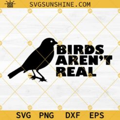 Birds Aren't Real SVG PNG DXF EPS Cut Files For Cricut Silhouette