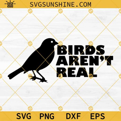 Birds Aren’t Real SVG PNG DXF EPS Cut Files For Cricut Silhouette
