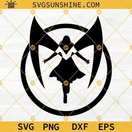 Scarlet Witch Logo SVG PNG DXF EPS, Wanda Maximoff Marvel Scarlet Witch Logo SVG