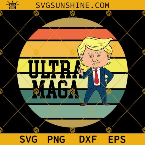 Trump Ultra Maga SVG PNG DXF EPS Cricut Silhouette