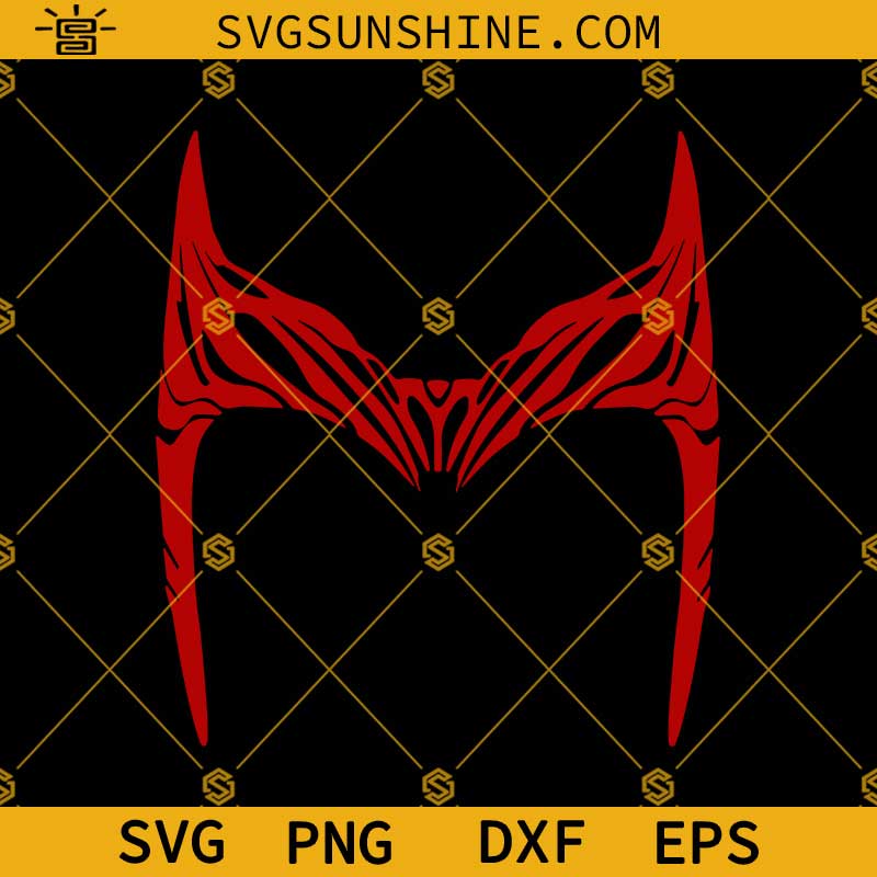 Scarlet Witch Crown Tiara SVG, Scarlet Witch Tiara SVG, WandaVision Wanda Maximoff SVG PNG DXF EPS Cut Files