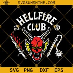 Hellfire Club SVG PNG DXF EPS Designs For Shirts, Stranger Things Season 4 SVG