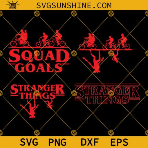 Stranger Things SVG Bundle, Logo Stranger Things SVG PNG DXF EPS Cricut Silhouette