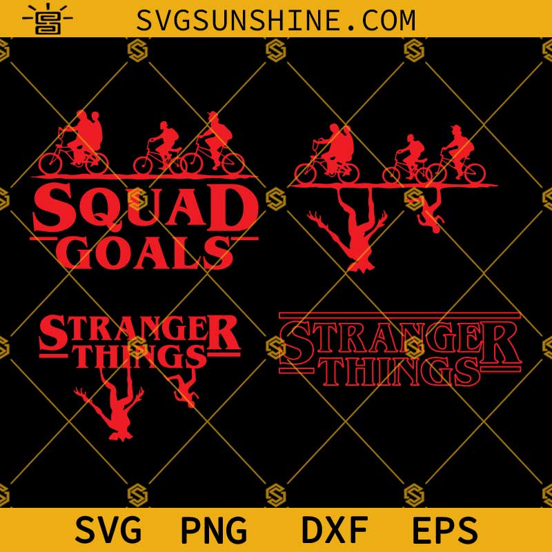 Stranger Things SVG Bundle, Logo Stranger Things SVG PNG DXF EPS Cricut Silhouette