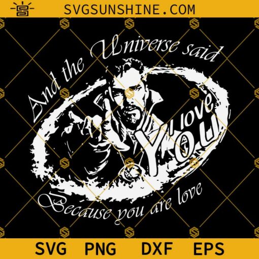 I Love You in Every Universe Doctor Strange SVG, Eye of Agamotto SVG, Doctor Strange In The Multiverse Of Madness SVG, Doctor Strange 2 SVG