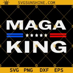 MAGA King SVG PNG DXF EPS, Ultra Maga SVG, Anti Biden SVG