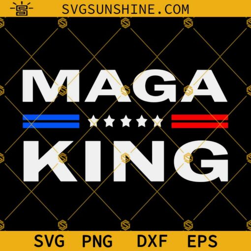 MAGA King SVG PNG DXF EPS, Ultra Maga SVG, Anti Biden SVG