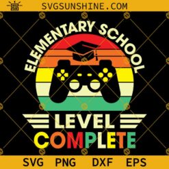 Elementary School Graduation Level Complete SVG PNG DXF EPS Cut Files For Cricut Silhouette