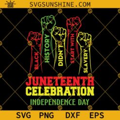 Juneteenth Celebration Independence Day SVG, Juneteenth SVG, Black History SVG, Black Pride SVG PNG DXF EPS Cut Files