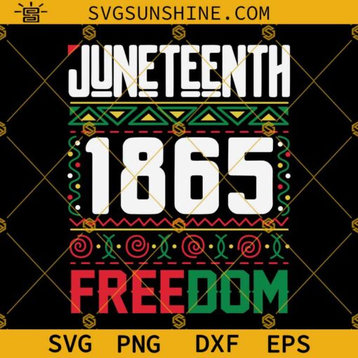 Juneteenth 1865 Freedom SVG, Free-ish SVG, Black History SVG, Black Power SVG, Black Gifts SVG, Since 1865 SVG Cut Files For Circut
