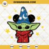 Baby Yoda Fantasia Disney SVG, Baby Yoda Wearing Mickey Ears SVG, Baby Yoda SVG